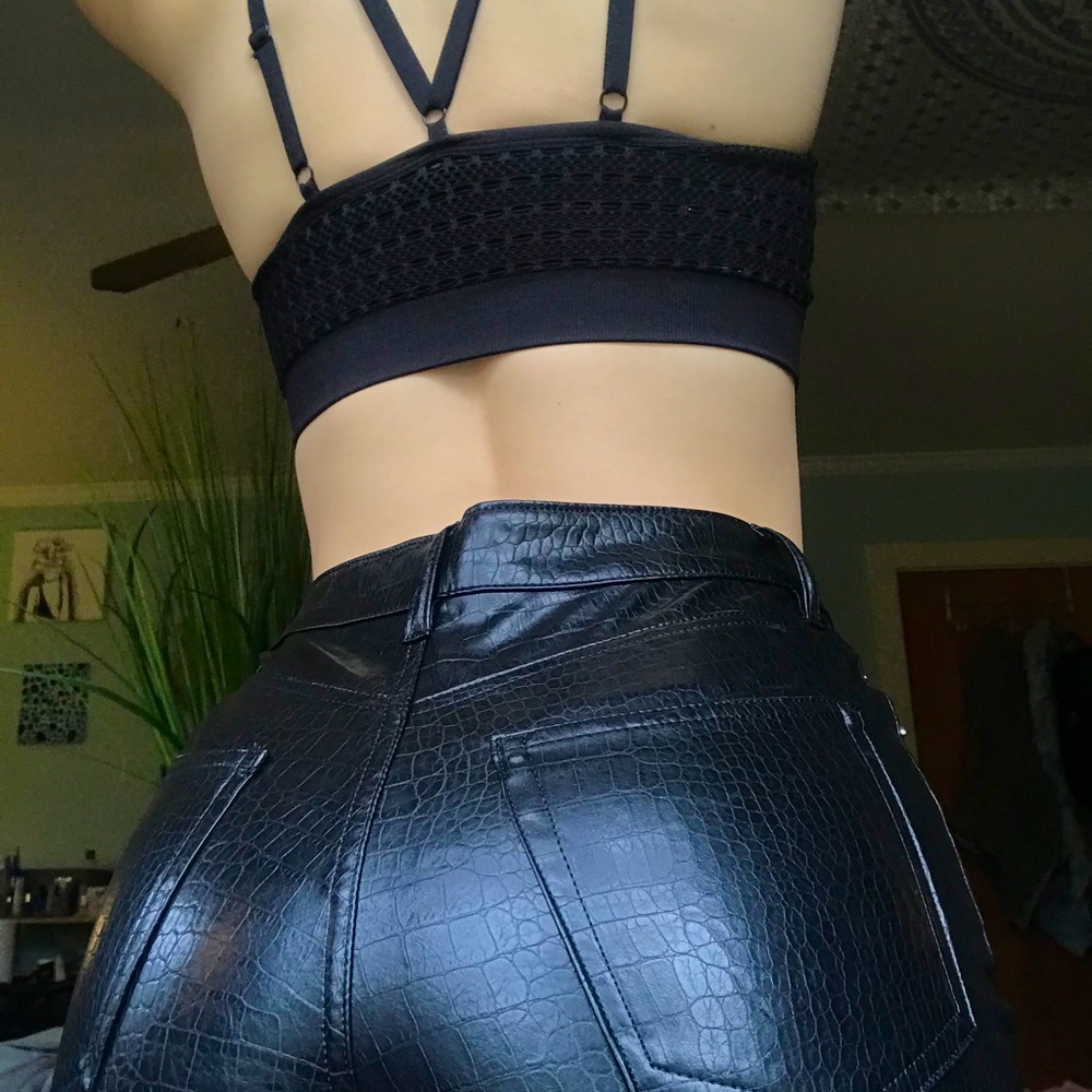 Faux Leather Pants